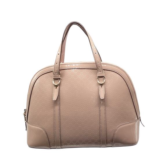 Gucci Nice Microguccissima Patent Leather Small Top Handle Bag in Dusty Rose - Picture 1 of 8